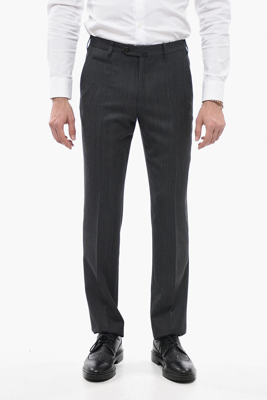 楽天BRANDSHOP・クラージュ楽天市場店コルネリアーニ CORNELIANI ズボン パンツ メンズ Trousers 4 POCKET VIRGIN WOOL PANTS WITH BELT LOOPS 845206 9818240 022 関税 送料無料 ラッピング無料 2020AW dk
