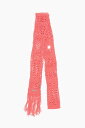 【三連休限定1000円OFF】 ディースクエアード DSQUARED2 ハイテクアクセサリー ファッション小物 レディース Hi-tech accessories SOLID COLOR CROCHET SCARF WITH FRINGES KNW0071 08C04337 4067 関税 送料無料 ラッピング無料 2020AW dk