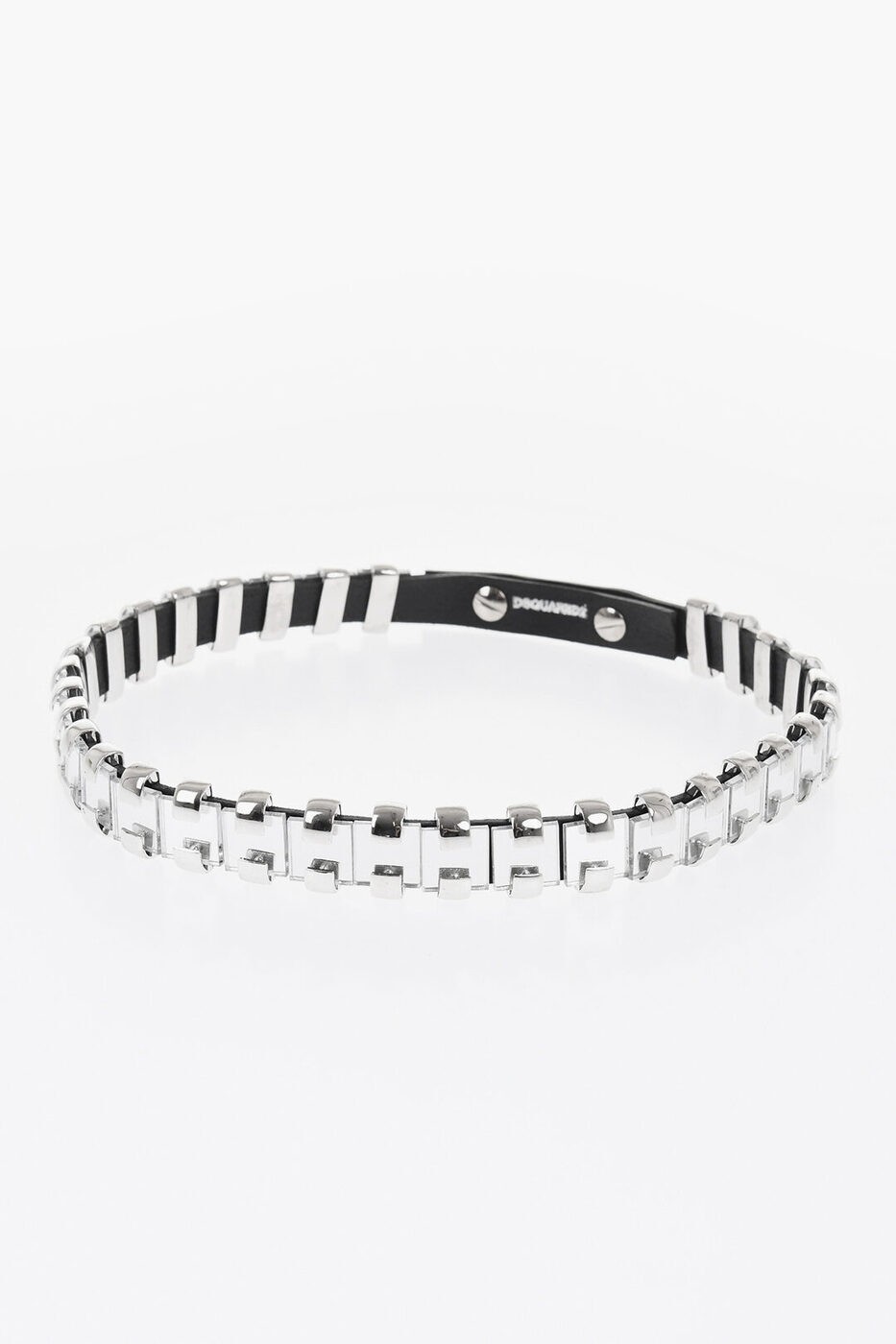楽天BRANDSHOP・クラージュ楽天市場店【最大10,000円OFFクーポン!!】 ディースクエアード DSQUARED2 ジュエリー メンズ Jewelry MIRRORED LEATHER NECKLACE S17NE1110 1276 M752 関税 送料無料 ラッピング無料 dk