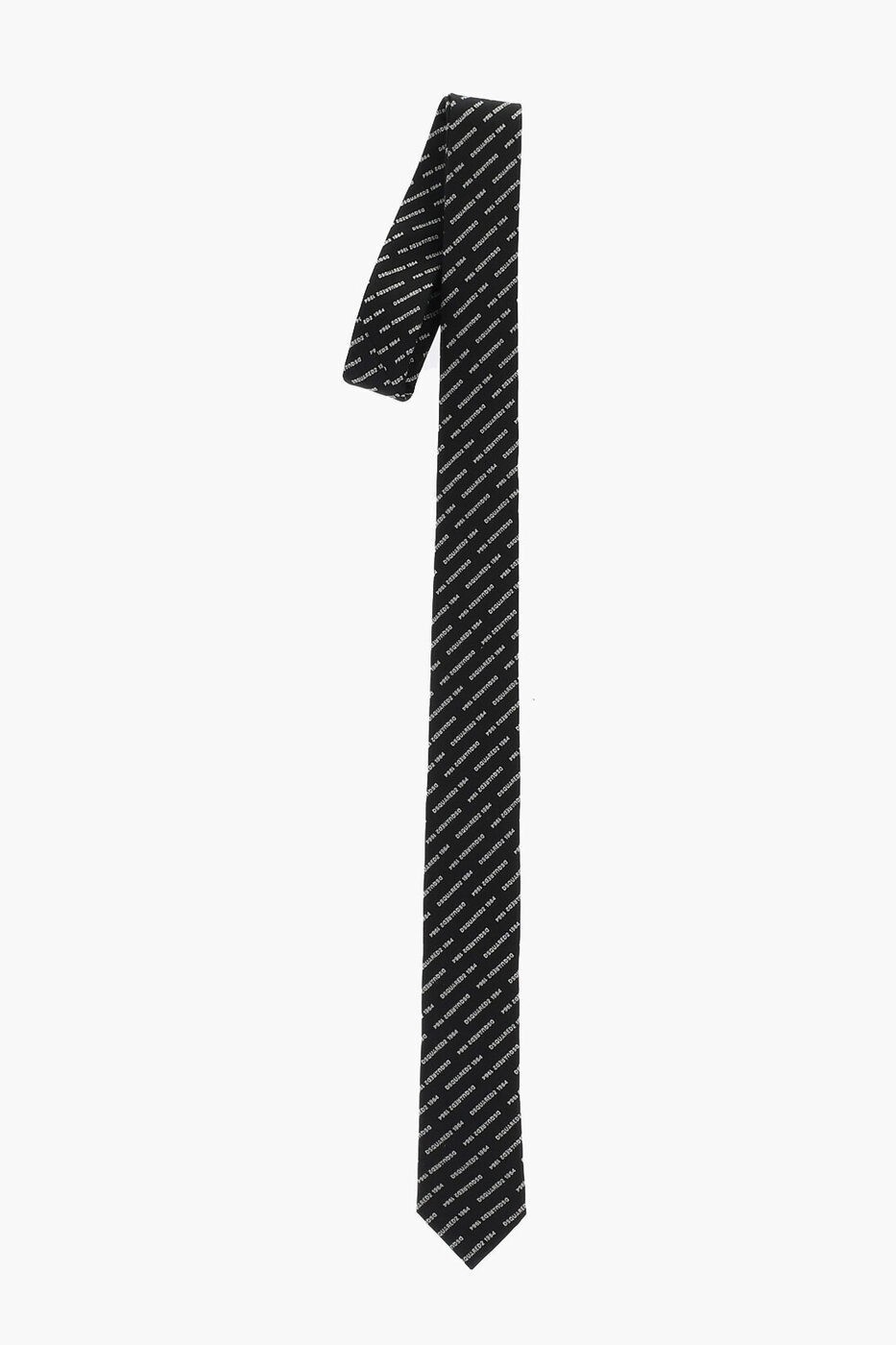 楽天BRANDSHOP・クラージュ楽天市場店ディースクエアード DSQUARED2 蝶ネクタイ タイ ネクタイ メンズ Ties and bow ties SILK TIE WITH ALL-OVER LOGO TIM0002 05S06181 M063 関税 送料無料 ラッピング無料 dk