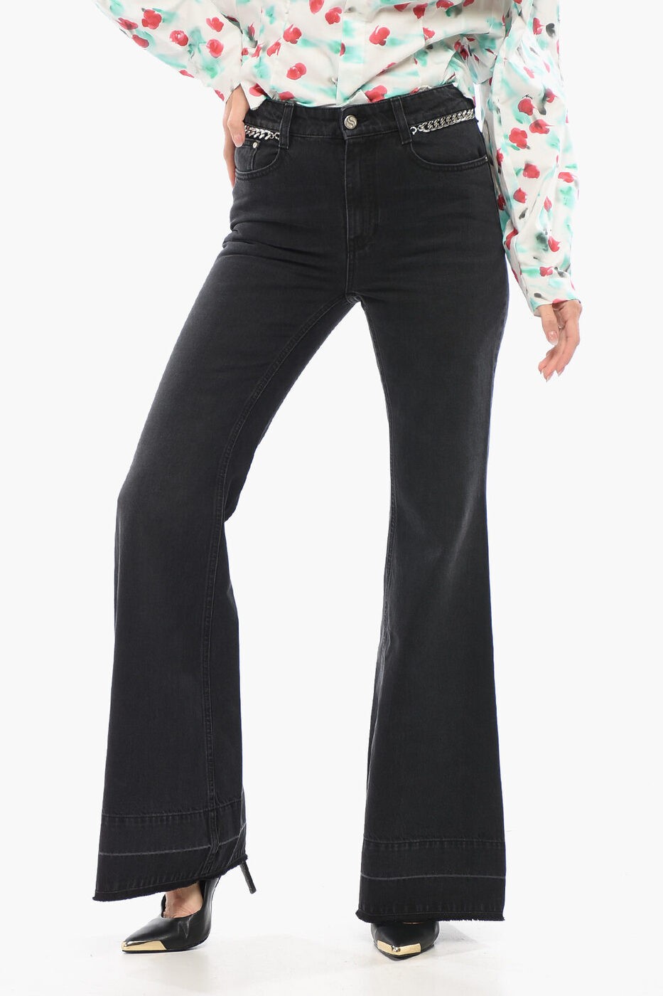 ƥ ޥåȥˡ STELLA MCCARTNEY ǥ˥ ǥ Jeans STONE WASHED BOOTCUT DENI...