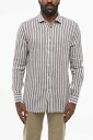 【本日ポイント4倍!!】 コルネリアーニ CORNELIANI シャツ メンズ Shirts ID BALANCED STRIPE LINEN BLEND SHIRT 71P228_2111563 039 関税 送料無料 ラッピング無料 2020AW dk