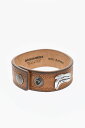 【三連休限定1000円OFF】 ディースクエアード DSQUARED2 ジュエリー レディース Jewelry LEATHER BRACELET WITH SILVER-TONE DETAIL ARW0013 10980001 5059 関税 送料無料 ラッピング無料 dk