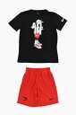 【本日ポイント4倍!!】 ナイキ NIKE KIDS パンツ ボーイズ Cargo trousers MESH SHORTS AND CREW-NECK T-SHIRT GRAFF LOCK UP SET 9Q1105-023 関税 送料無料 ラッピング無料 2020SS dk