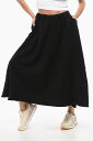 ヨウジヤマモト YOHJI YAMAMOTO スカート レディース Skirts FLEECE ASYMMETRIC SKIRT WITH PLEATS FY-S53 013 2 関税 送料無料 ラッピング無料 2020SS dk