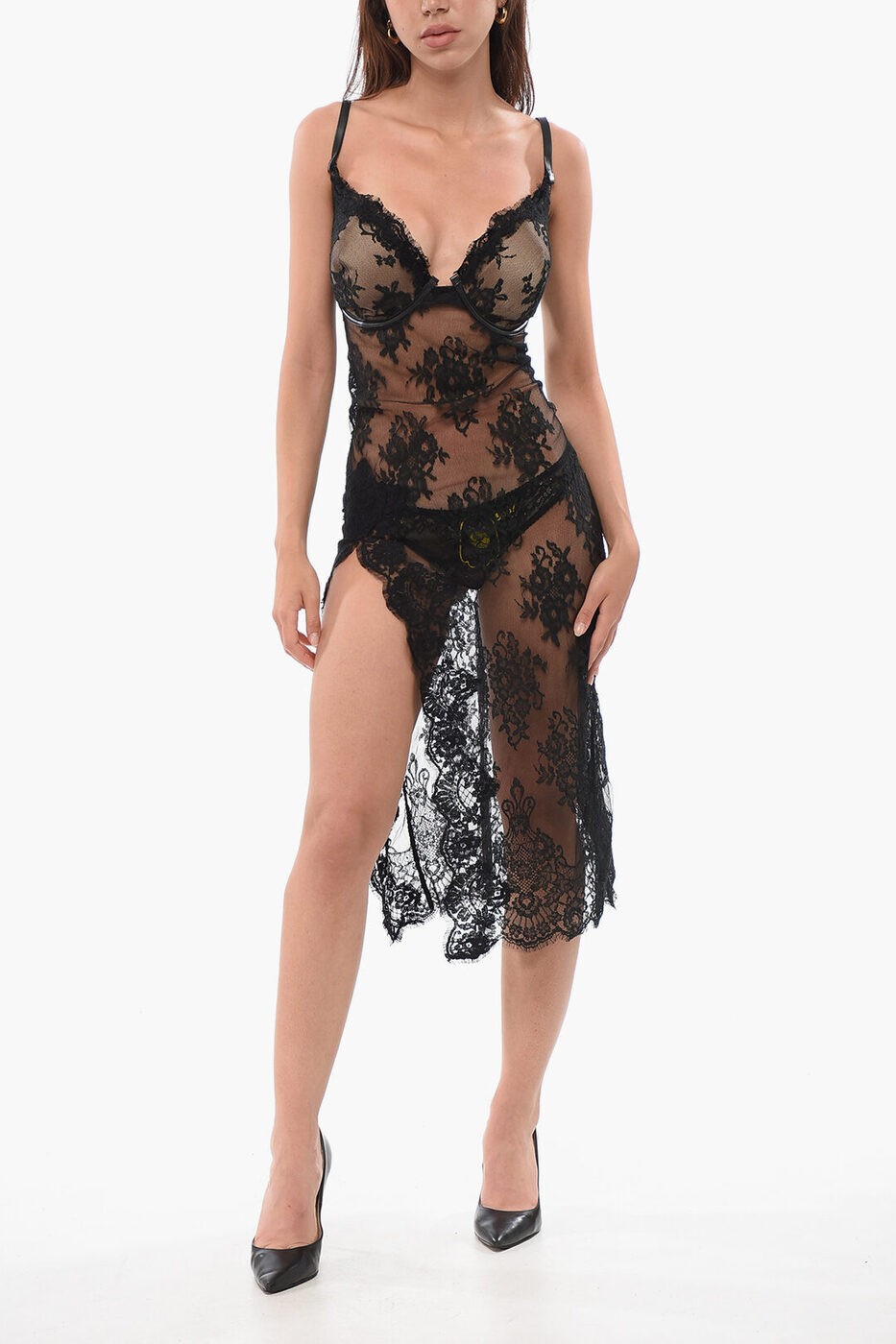 ǥ DSQUARED2  ǥ Underwear LACE BAREBACK PETTICOAT WI...