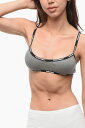 【三連休限定1000円OFF】 ディースクエアード DSQUARED2 アンダーウェア レディース Underwear RIBBED COTTON BLEND BRA WITH LOGOED HEMS D8RG54080 ISA01 040 関税 送料無料 ラッピング無料 dk