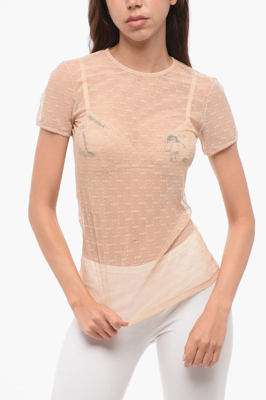 ǥ DSQUARED2  ǥ Underwear SHORT-SLEEVED MONOGRAM LAC...