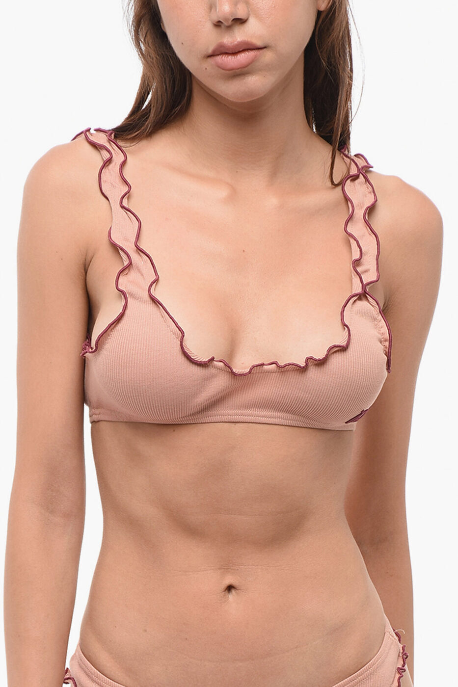 ǥ DSQUARED2  ǥ Underwear RIBBED SOFT BRA WITH MONOG...