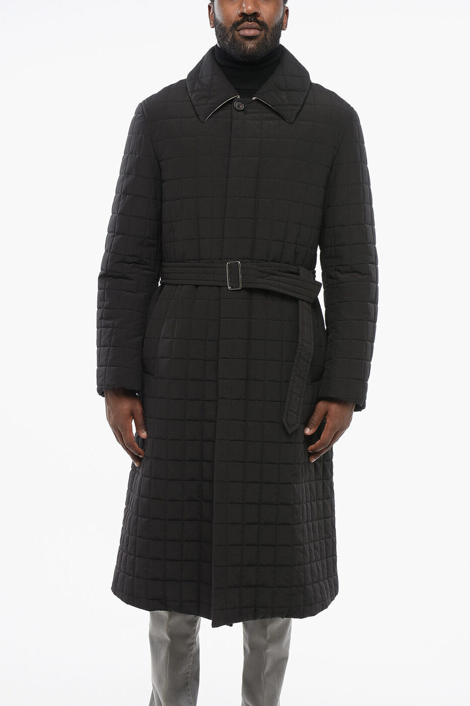 1000OFFݥ!! ͥꥢ CORNELIANI ȥ   Coats and Trench QUILTED SWAMPERS TRENCH WITH BELT 923HZ4 3820125 020  ̵ åԥ̵ 2020SS dk