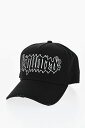 ディースクエアード DSQUARED2 ハット 帽子 メンズ Hats VINTAGE EFFECT CAP WITH RHINESTONE AND GOTHIC PRINT LOGO BCM0777 05C03955 2124 関税 送料無料 ラッピング無料 dk