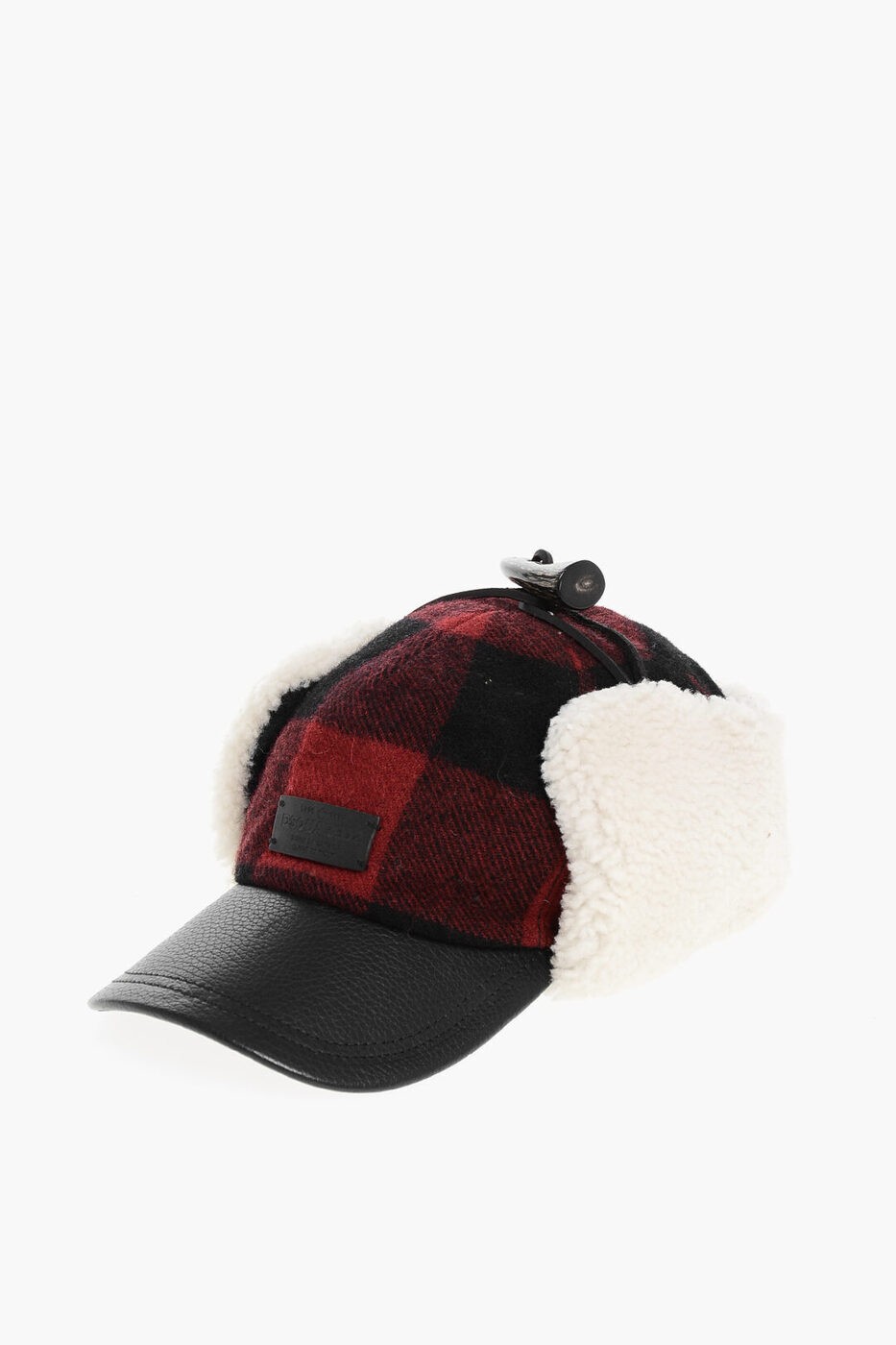 楽天BRANDSHOP・クラージュ楽天市場店ディースクエアード DSQUARED2 ハット 帽子 メンズ Hats CHECKED CAP WITH LEATHER DETAIL W17BC4019 1371 M556 関税 送料無料 ラッピング無料 dk