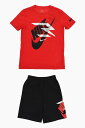 【本日ポイント4倍!!】 ナイキ NIKE KIDS パンツ ボーイズ Cargo trousers 3 BRAND CREW-NECK T-SHIRT AND SHORTS SET WITH PRINTED LOGO 9Q0615-U10 関税 送料無料 ラッピング無料 2020SS dk