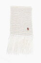 【三連休限定1000円OFF】 モンクレール MONCLER ハイテクアクセサリー ファッション小物 レディース Hi-tech accessories GRENOBLE SOLID COLOR WOOL BLEND SCARF WITH FRINGES 3C00008M5174/001 関税 送料無料 ラッピング無料 2020AW dk