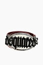 【本日ポイント4倍!!】 ディースクエアード DSQUARED2 ベルト レディース Belts STUDDED LEATHER GOTH BELT WITH ENAMELED MAXI BUCKLE 40MM BEW0406 01500001 4073 関税 送料無料 ラッピング無料 dk