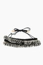 【三連休限定1000円OFF】 ディースクエアード DSQUARED2 ジュエリー レディース Jewelry LEATHER AND METAL AFRICAN HYENA ANKLET WITH SHELLS ANW0003 10980001 M885 関税 送料無料 ラッピング無料 dk