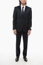 コルネリアーニ CORNELIANI フォーマル スーツ メンズ Formal Outfits CC COLLECTION VIRGIN WOOL SIDE VENTS PEAK LAPEL 3 PIECE WAIS 258R35 2538150 001 関税 送料無料 ラッピング無料 2020AW dk