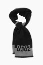 【三連休限定1000円OFF】 ディースクエアード DSQUARED2 ハイテクアクセサリー ファッション小物 メンズ Hi-Tech Accessories VIRGIN WOOL TWO-TONE SCARF WITH MONOGRAM SCM0029 01W06768 M481 関税 送料無料 ラッピング無料 2020AW dk