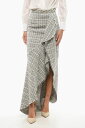 【本日ポイント4倍!!】 エリザベッタ フランキ ELISABETTA FRANCHI スカート レディース Skirts TWEED WRAP SKIRT WITH JEWELED DETAIL GO48316 430 関税 送料無料 ラッピング無料 2020AW dk