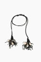 【三連休限定1000円OFF】 ディースクエアード DSQUARED2 ジュエリー レディース Jewelry LEATHER BRACELET WITH SHELLS AND FRINGES ARW0018 10980001 2124 関税 送料無料 ラッピング無料 dk