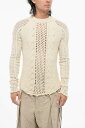 バルマン BALMAIN セーター ニットウェア メンズ Knitwear VINTAGE EFFECT PERFORATED CABLE-KNIT SWEATER AH0KD000KE360BG 関税 送料無料 ラッピング無料 2020AW dk