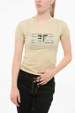 エリザベッタ フランキ ELISABETTA FRANCHI Tシャツ トップス レディース T-shirts and tops CREW NECK COTTON T-SHIRT WITH PRINTED LOGO MA21810 140 関税 送料無料 ラッピング無料 2020AW dk