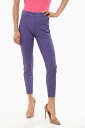 【土日限定1000円OFF】 エリザベッタ フランキ ELISABETTA FRANCHI ズボン パンツ レディース Trousers CROPPED FIT STRETCH FABRIC PANTS WITH 5-POCKETS PA38235 AS5 関税 送料無料 ラッピング無料 2020AW dk