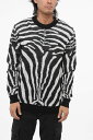 バルマン BALMAIN セーター ニットウェア メンズ Knitwear ANIMAL PATTERNED CREW-NECK SWEATER WITH SILVER-TONE BUTTONS AH1KD010KE09EAB 関税 送料無料 ラッピング無料 2020AW dk