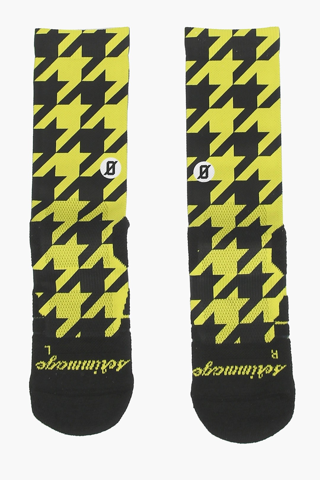 TOOT 【土日限定クーポン配布中！】 SCRIMMAGE スクリメージ アンダーウェア PIED POULE YELLOW メンズ HOUNDSTOOTH PATTERNED TWO-TONE SOCKS 【関税・送料無料】【ラッピング無料】 dk