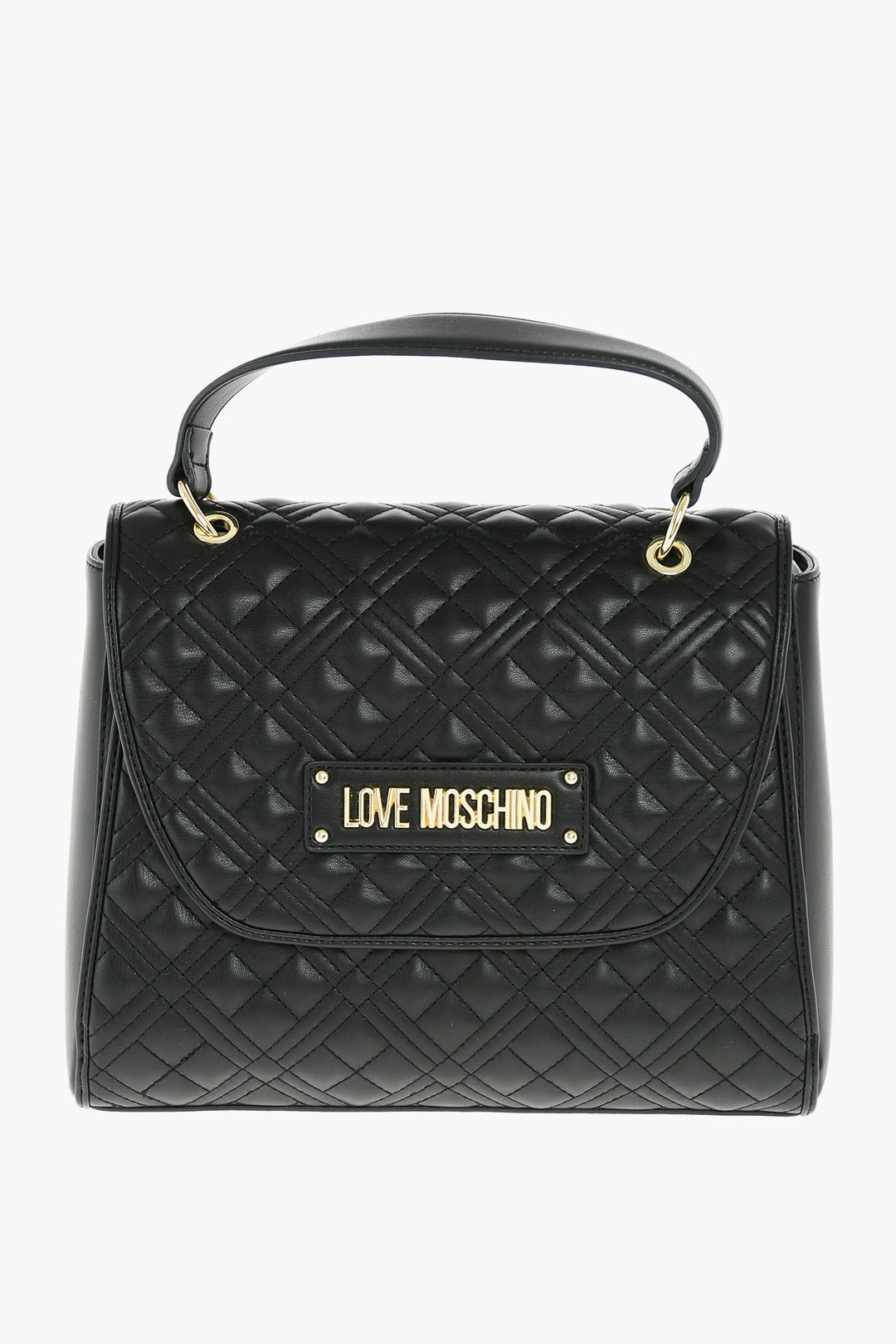 MOSCHINO モスキーノ Black バッグ JC4206PP0CKA0000 レディース LOVE QUILTED FAUX LEATHER BAG WITH REMOVABLE SHOULDER STRAP 【関税・送料無料】【ラッピング無料】 dk