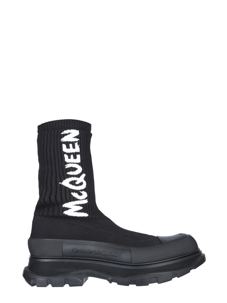 쥭 ޥå ALEXANDER MCQUEEN ֡  ֥å Boots 241051 BLACK  ...
