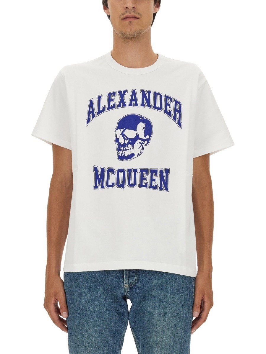 【0のつく日は全商品ポイント4倍】 ALEXANDER MCQUEEN アレキサンダー マックイーン ホワイト WHITE Tシャツ メンズ 秋冬2023 295439 【関税・送料無料】【ラッピング無料】 el