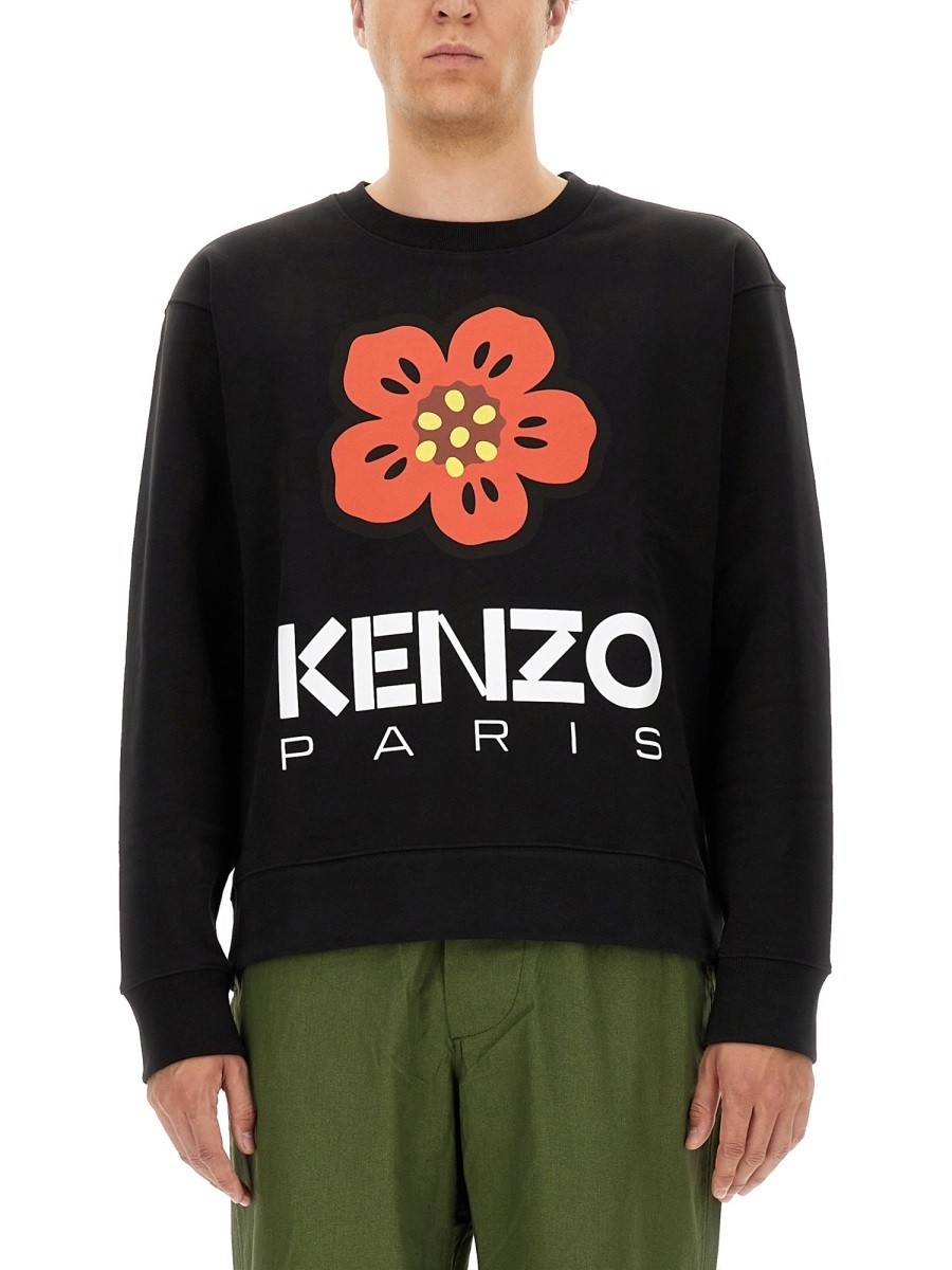 ݥȺ4!! 󥾡 KENZO åȥ ȥ졼ʡ  ֥å Sweatshirts 293476 B...