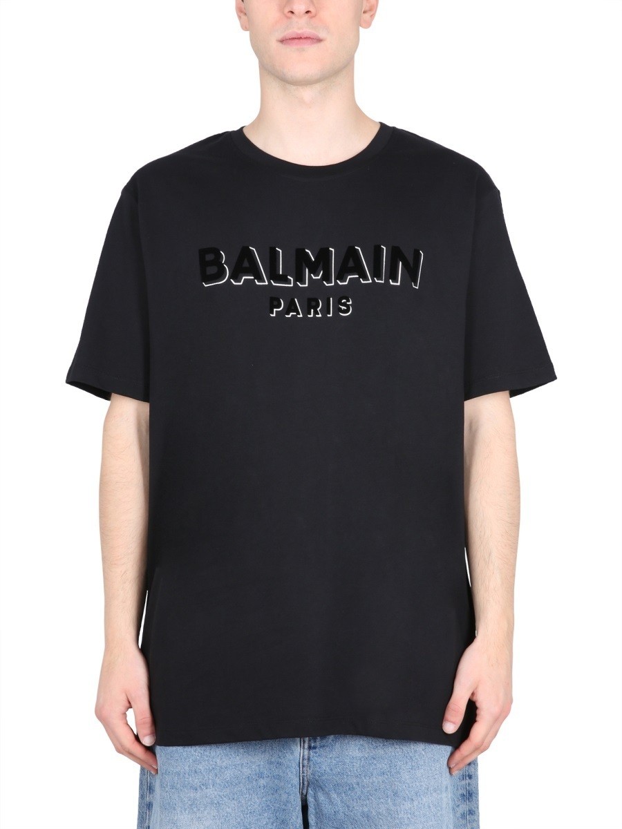 【土日限定クーポン配布中！】 BALMAIN バルマン ブラック BLACK Tシャツ メンズ 秋冬2023 292508 【関税・送料無料】【ラッピング無料】 el