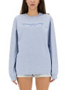 【本日ポイント4倍!!】 アレキサンダーワン ALEXANDER WANG トレーナー レディース Sweatshirts 293580 AZURE 関税 送料無料 ラッピング無料 2023AW el