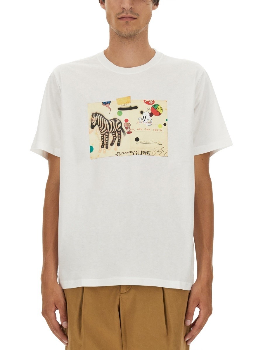 【0のつく日は全商品ポイント4倍】 PAUL SMITH ポールスミス ホワイト WHITE Tシャツ メンズ 秋冬2023 295387 【関税・送料無料】【ラッピング無料】 el