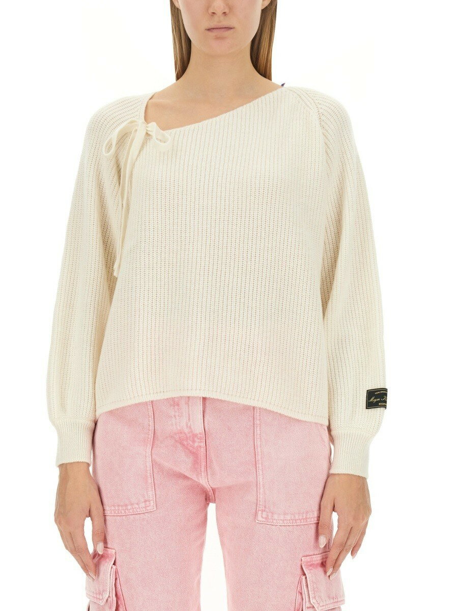 २ MSGM  ˥åȥ ǥ ۥ磻 Knitwear 295242 WHITE  ̵ å...