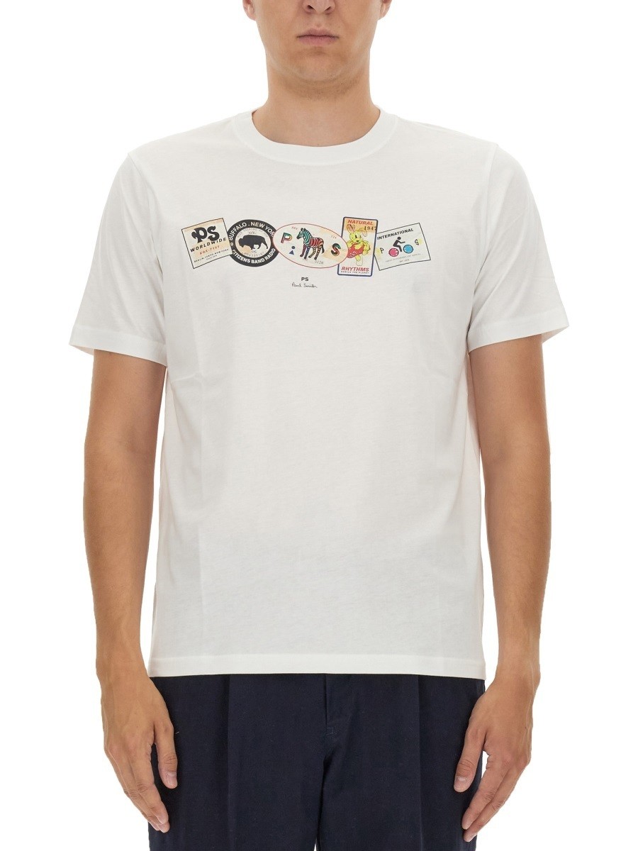 【0のつく日は全商品ポイント4倍】 PAUL SMITH ポールスミス ホワイト WHITE Tシャツ メンズ 秋冬2023 295436 【関税・送料無料】【ラッピング無料】 el