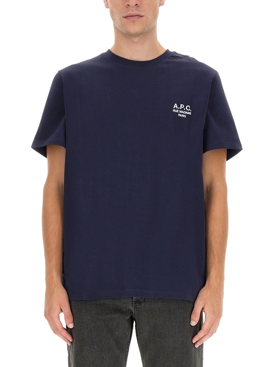 【土日限定クーポン配布中！】 A.P.C. アーペーセー ブルー BLUE Tシャツ メンズ 秋冬2023 296789 【関税・送料無料】【ラッピング無料】 el