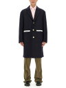 パーム エンジェルス PALM ANGELS トレンチ コート メンズ ブルー Coats and Trench 296493 BLUE 関税 送料無料 ラッピング無料 2023AW el