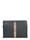 【三連休限定1000円OFF】 ポールスミス PAUL SMITH クラッチバッグ メンズ ブラック Clutch and Wristlets Bags 298748 BLACK 関税 送料無料 ラッピング無料 2023AW el