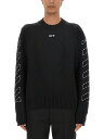 オフホワイト OFF WHITE セーター ニットウェア メンズ ブラック Knitwear 298826 BLACK 関税 送料無料 ラッピング無料 2023AW el
