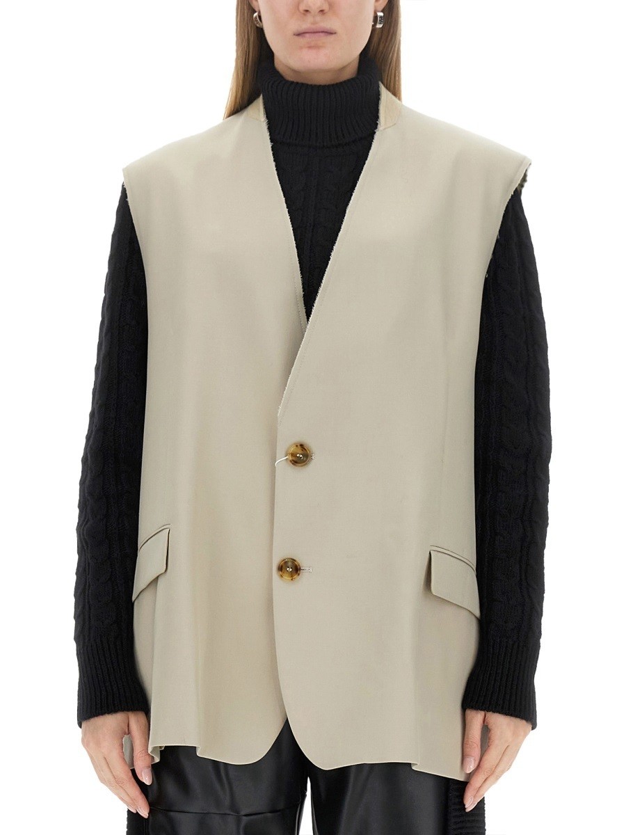 २6 ᥾ ޥ른 MM6 MAISON MARGIELA  ٥ ǥ ١ Vests 301586 BEI...