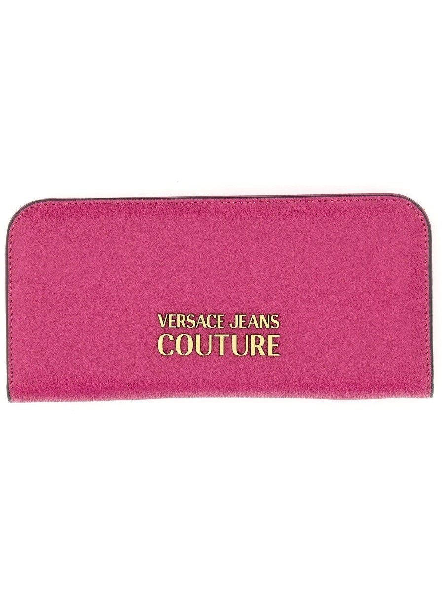 ヴェルサーチェ 財布（レディース） 【毎月1日はエントリーでポイント3倍！】 VERSACE JEANS COUTURE ヴェルサーチェ・ジーンズ・クチュール ピンク PINK 財布 レディース 秋冬2023 300949 【関税・送料無料】【ラッピング無料】 el