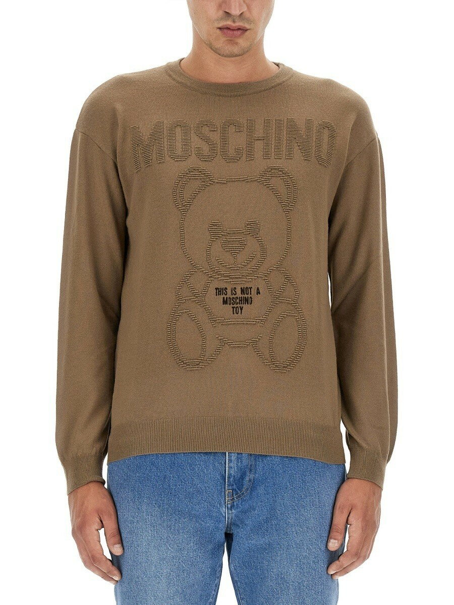 MOSCHINO モスキーノ ブラウン BROWN ニットウェア メンズ 秋冬2023 302785 【関税・送料無料】【ラッピング無料】 el