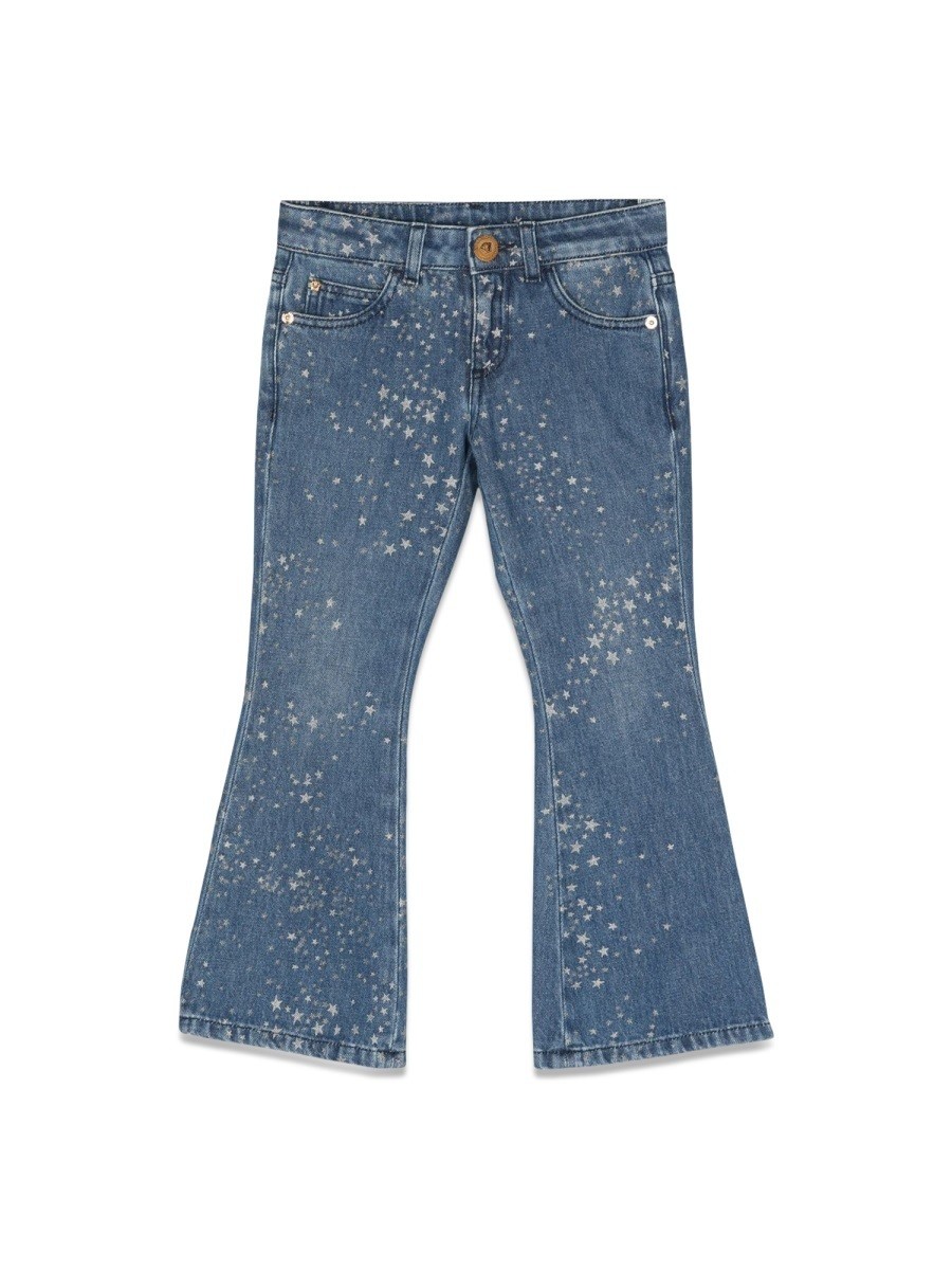 륵 VERSACE 쥮顼եåȥ ǥ˥ 륺 ֥롼 Regular fit jeans 304633 DE...
