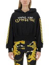 VERSACE JEANS COUTURE ヴェルサーチェ・ジーンズ・クチュール ブラック BLACK トレーナー レディース 秋冬2023 303977 【関税・送料無料】【ラッピング無料】 el