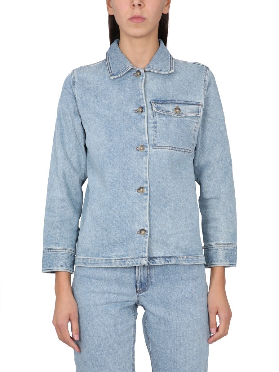 A.P.C アー ペー セー ブルー DENIM ジャケット レディース 春夏2023 265670 【関税・送料無料】【ラッピング無料】 el