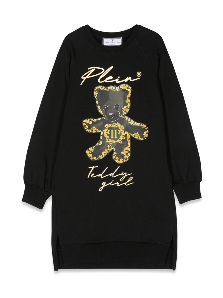 【土日限定クーポン配布中！】 PHILIPP PLEIN フィリップ プレイン ブラック BLACK ドレス ガールズ 秋..