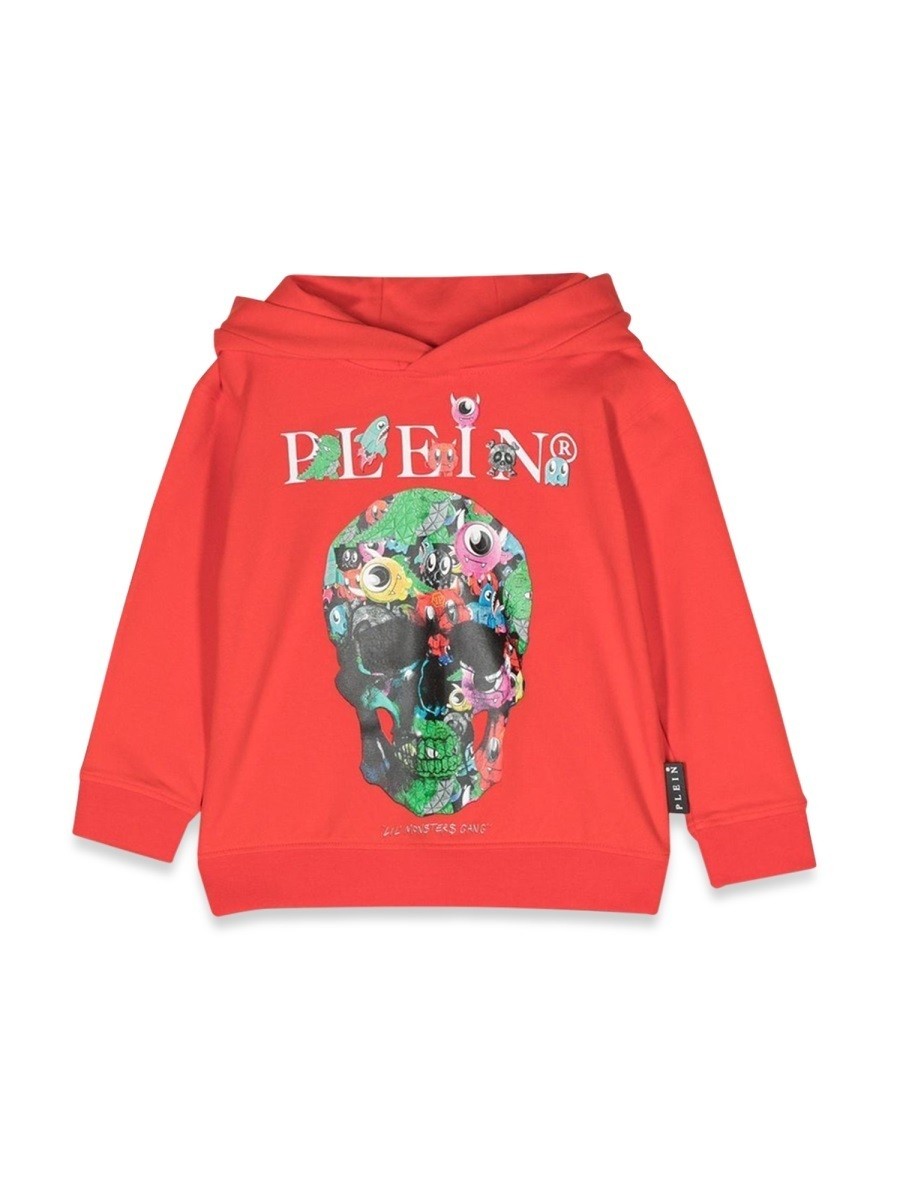 PHILIPP PLEIN フィリップ プレイン レッド RED トレーナー ボーイズ 秋冬2022 ...